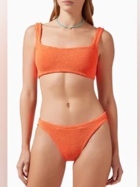 Hunza G Xandra Orange Two-Piece Bikini Set